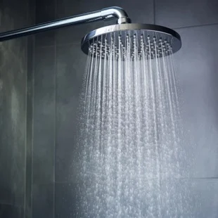 A bright shower in a Central Florida home