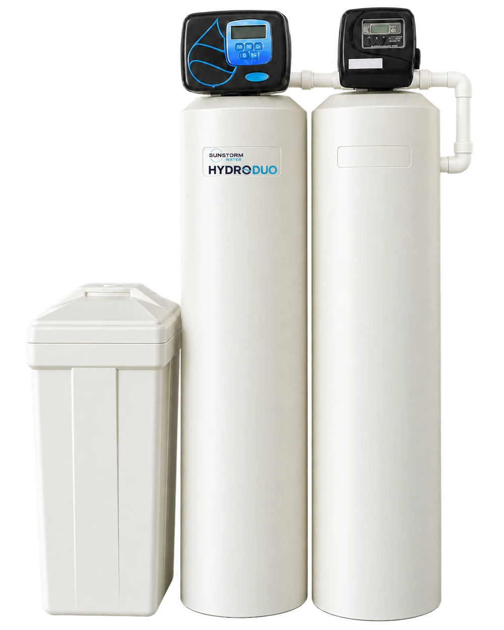 HydroDuo whole-home system and brine tank