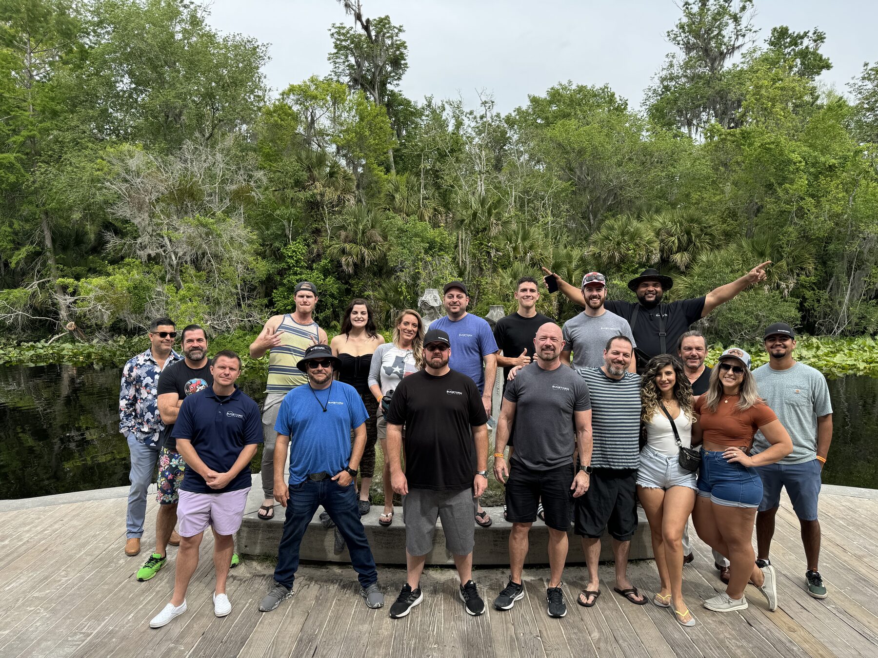 The Sunstorm team together in Central Florida